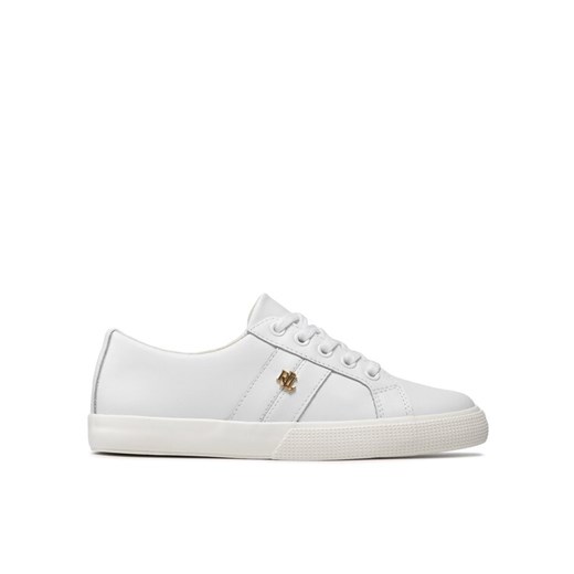 Sneakersy Lauren Ralph Lauren Janson II 802830937006 Biały ze sklepu eobuwie.pl w kategorii Trampki damskie - zdjęcie 181332284