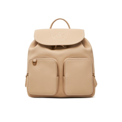 Plecak PINKO Carrie Backpack PE 25 PLTT 104351 A1LF Beżowy ze sklepu eobuwie.pl w kategorii Plecaki - zdjęcie 181337711