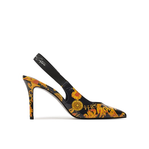 Sandały Versace Jeans Couture 77VA3S52 ZS366 Czarny ze sklepu eobuwie.pl w kategorii Sandały damskie - zdjęcie 181337930
