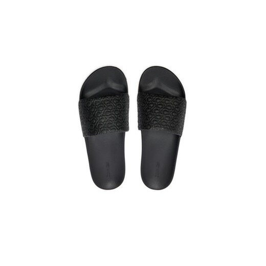 Klapki Calvin Klein Pool Slide Mono HM0HM01517 Czarny Calvin Klein 42 eobuwie.pl