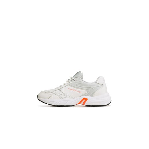 Sneakersy Calvin Klein Jeans Retro Tennis High/Low Frequency YM0YM00637 Biały 41 eobuwie.pl