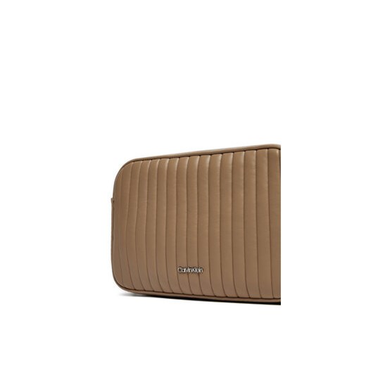 Torebka Calvin Klein Mini Line Quilt Camera Bag K60K613078 Szary Calvin Klein 00 eobuwie.pl