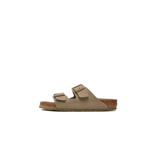 Klapki Birkenstock Arizona Birko-Flor 1027704 Khaki 44 eobuwie.pl