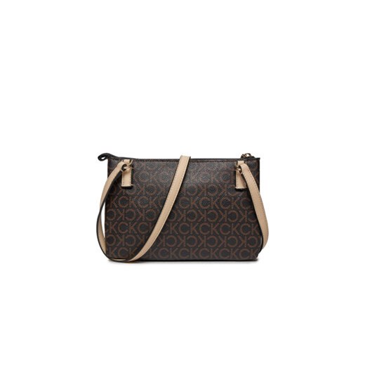 Torebka Calvin Klein Ck Must Ew Xbody Mono K60K609417 Brązowy Calvin Klein 00 eobuwie.pl