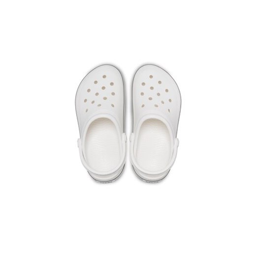 Klapki Crocs Crocs Crocband Clean Clog Kids 208477 Biały Crocs 28_29 eobuwie.pl