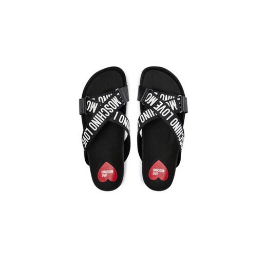 Klapki LOVE MOSCHINO JA28263G0IIX100A Czarny Love Moschino 35 eobuwie.pl