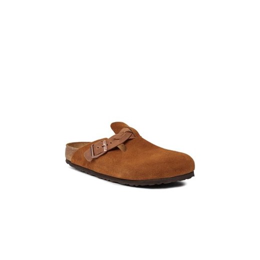 Klapki Birkenstock Boston Braided 1026713 Brązowy 36 eobuwie.pl