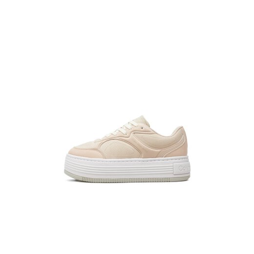 Sneakersy Calvin Klein Jeans Bold Platf Low Lace Mix In Mtl YW0YW01471 Różowy 38 eobuwie.pl