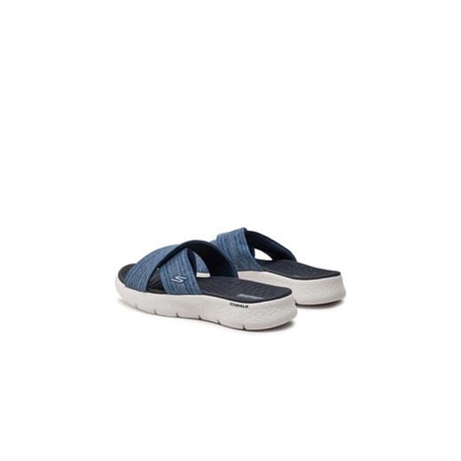 Klapki Skechers Go Walk Flex Sandal-Impressed 141420/NVY Granatowy Skechers 38 eobuwie.pl