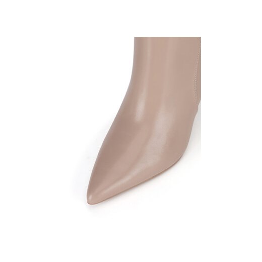 Botki Nine West WFA2784-1 Beżowy Nine West 41 eobuwie.pl