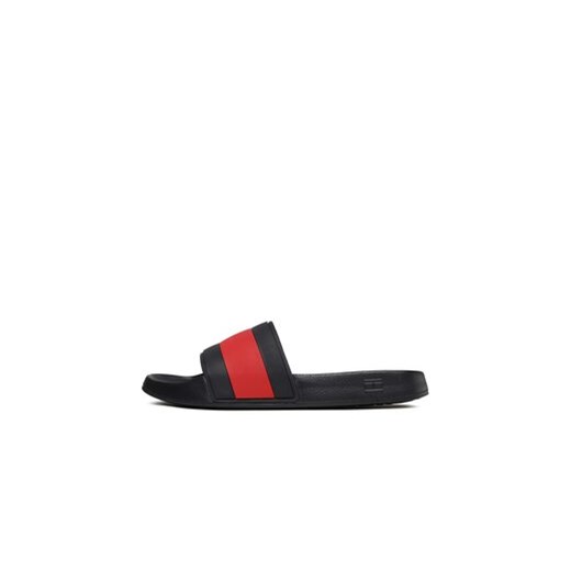 Klapki Tommy Hilfiger Rubber Th Flag Pool Slide FM0FM04236 Granatowy Tommy Hilfiger 41 eobuwie.pl