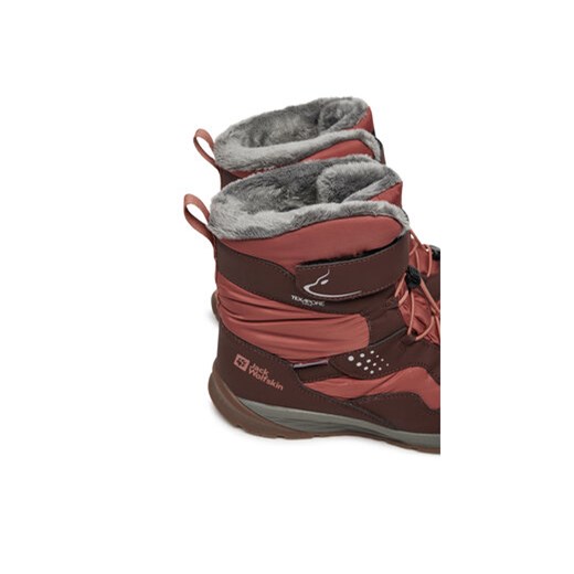 Śniegowce Jack Wolfskin Polar Bear-G Texapore High Vc K A62143 Brązowy Jack Wolfskin 35 eobuwie.pl