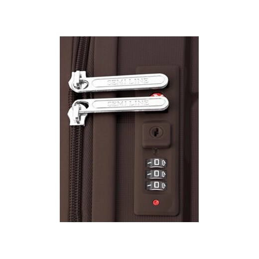 Walizka duża Semi Line T5792-3 Brązowy Semi Line OS eobuwie.pl