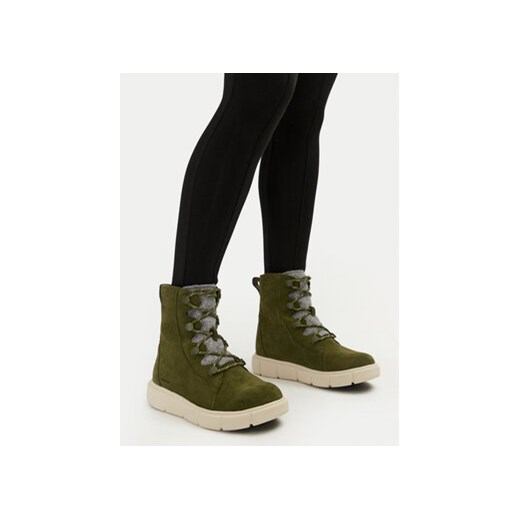 Botki Sorel Explorer™ III Joan Wp 2077951355 Zielony Sorel 39 eobuwie.pl