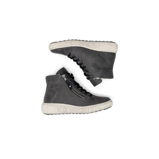 Botki Rieker Z6611-45 Szary Rieker 36 eobuwie.pl