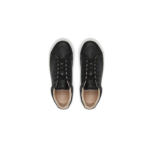 Sneakersy Calvin Klein Cupsole Lace Up W/Ml HW0HW02288 Czarny Calvin Klein 39 eobuwie.pl
