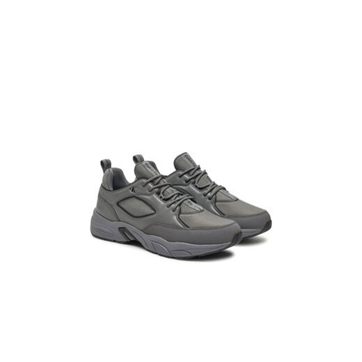 Sneakersy Calvin Klein Retro Tennis Low Laceup Mtl YM0YM00991 Szary Calvin Klein 41 eobuwie.pl