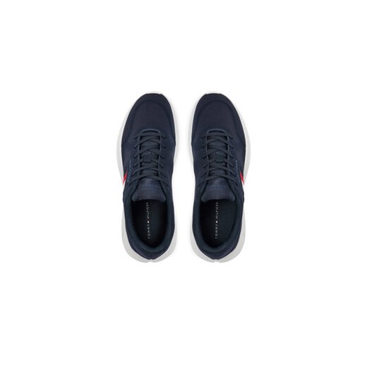 Sneakersy Tommy Hilfiger Modern Runner Knit Evo Ess FM0FM05245 Granatowy Tommy Hilfiger 41 eobuwie.pl