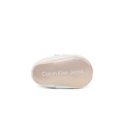 Sneakersy Calvin Klein Jeans Low Cut Velcro V0A9-82005-1582 Biały 17 eobuwie.pl