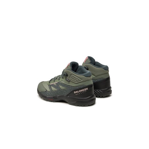 Trekkingi Salomon Outway Mid Climasalomon™ Waterproof L47561700 Zielony Salomon 37 eobuwie.pl
