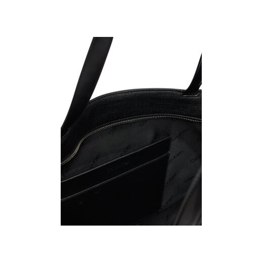 Torebka Calvin Klein Ck Medium Shopper_Tex K60K613178 Czarny Calvin Klein 00 eobuwie.pl
