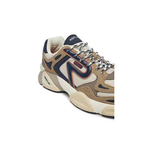 Sneakersy REPLAY GMS9M .000.C0008T Beżowy Replay 42 eobuwie.pl