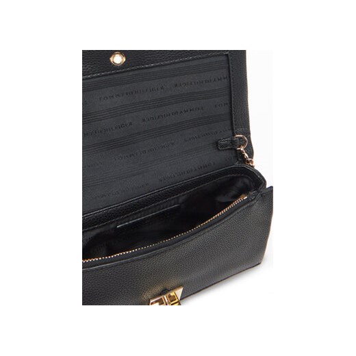 Torebka Tommy Hilfiger Th Her Flap W/Chain AW0AW17403 Czarny Tommy Hilfiger 00 eobuwie.pl