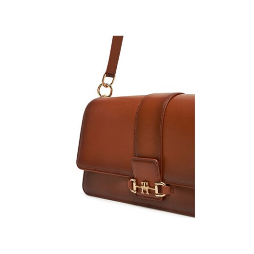 Torebka Tommy Hilfiger Heritage Leather Conv Cross BAW0AW17400 Brązowy Tommy Hilfiger 00 eobuwie.pl