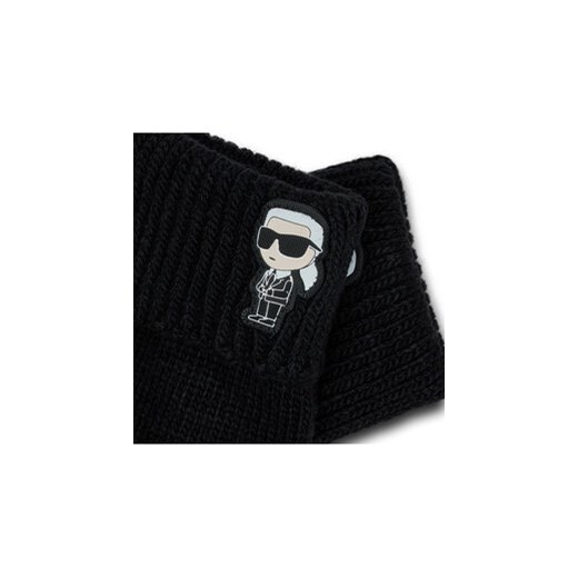 Rękawiczki Damskie KARL LAGERFELD 236W3608 Czarny Karl Lagerfeld L eobuwie.pl