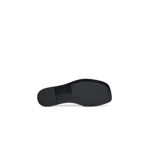 Klapki Calvin Klein Flat Slide W/Buckle - Lth HW0HW02490 Brązowy Calvin Klein 37 eobuwie.pl
