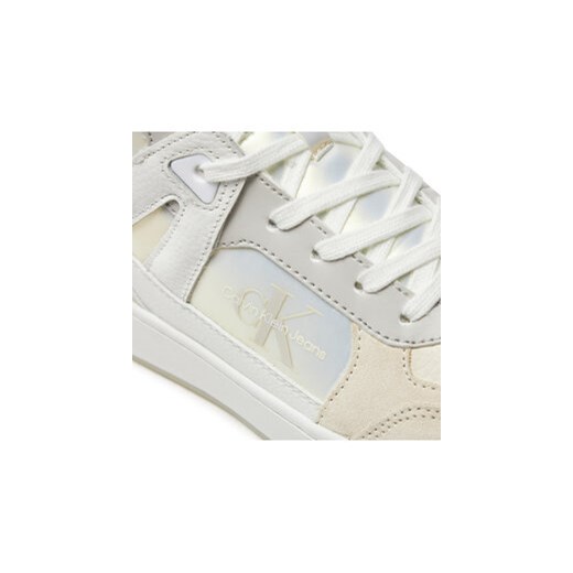 Sneakersy Calvin Klein Jeans Basket Cupsole High Mix Ml Mtr YW0YW01489 Biały 37 eobuwie.pl