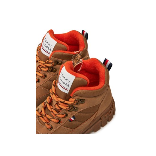 Trzewiki Tommy Hilfiger Lace-Up Bootie T3X5-33707-1492 M Brązowy Tommy Hilfiger 31 eobuwie.pl
