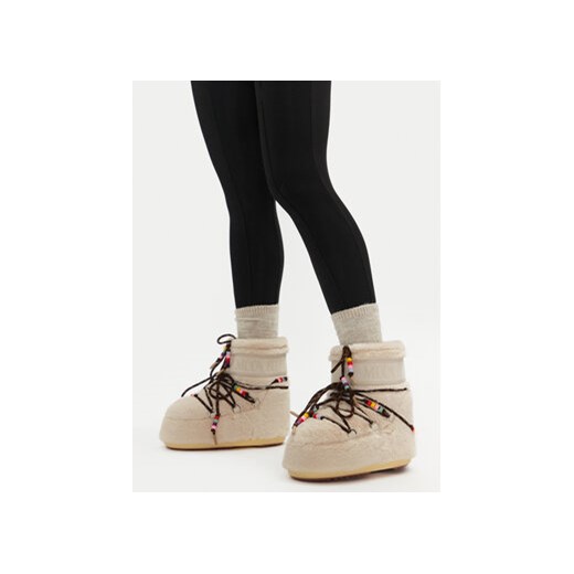 Śniegowce Moon Boot 80D1409470 Beżowy Moon Boot 42_44 eobuwie.pl