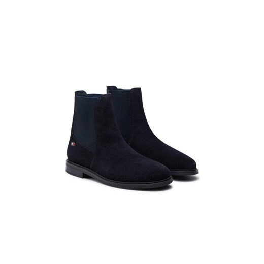 Sztyblety Tommy Hilfiger FW0FW08176 Granatowy Tommy Hilfiger 41 eobuwie.pl