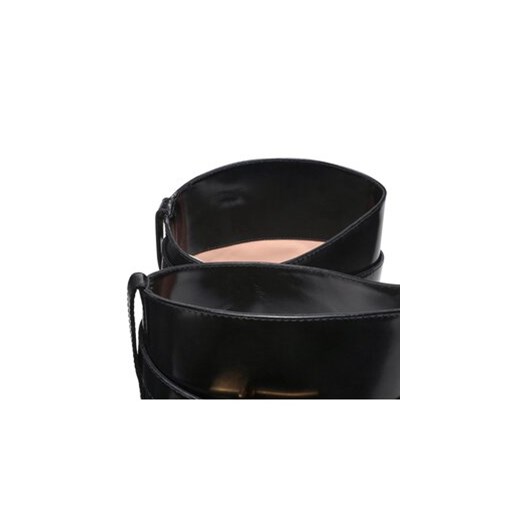 Oficerki Alberta Ferretti 22251A6201 8005 Czarny Alberta Ferretti 38 eobuwie.pl