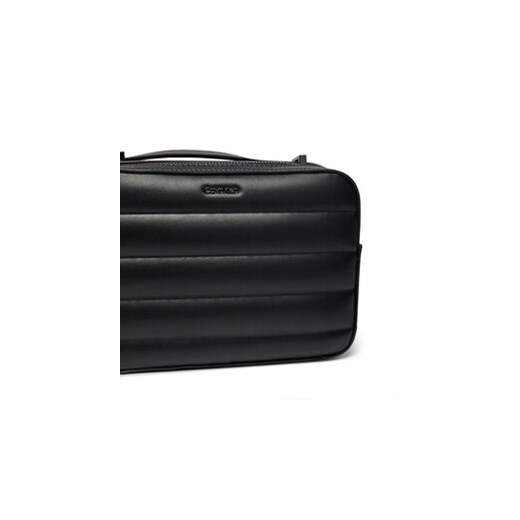 Torebka Calvin Klein Line Quilt Camera Bag K60K612114 Czarny Calvin Klein 00 eobuwie.pl
