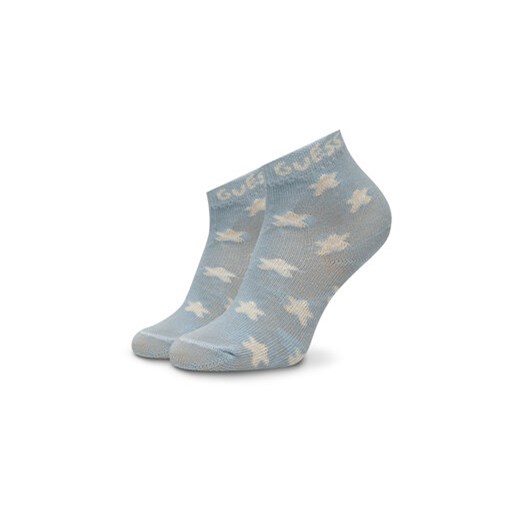 Zestaw 3 par wysokich skarpet dziecięcych Guess H5RZ04 Z3G10 Niebieski Guess 6_12M eobuwie.pl