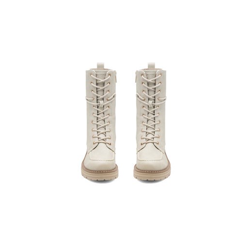 Botki Mustang 1437-503 Biały Mustang 41 eobuwie.pl