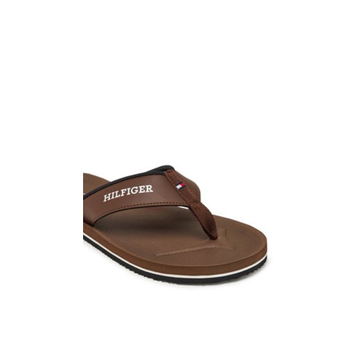 Japonki Tommy Hilfiger Padded Comfort Hilfiger B Sandal FM0FM05440 Brązowy Tommy Hilfiger 42 eobuwie.pl