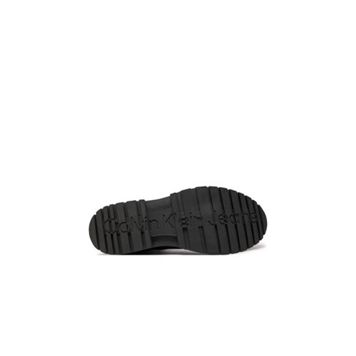 Sztyblety Calvin Klein Jeans Eva Mid Chelsea Boot Lth YM0YM00750 Czarny 45 eobuwie.pl
