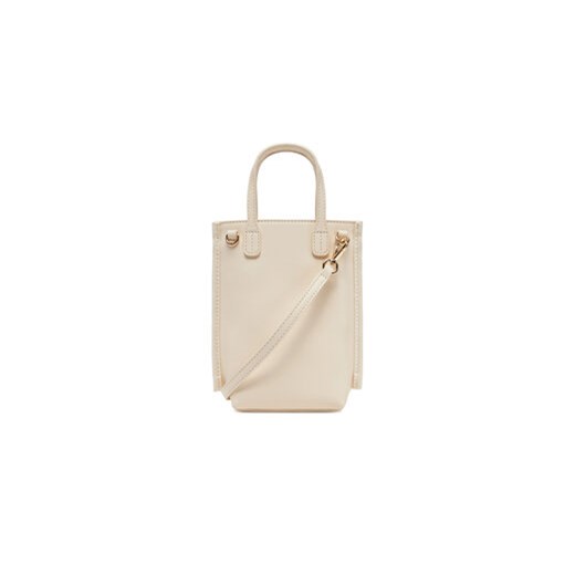 Torebka na telefon Tommy Hilfiger Th Distinct Phone Pouch AW0AW17402 Beżowy Tommy Hilfiger 00 eobuwie.pl