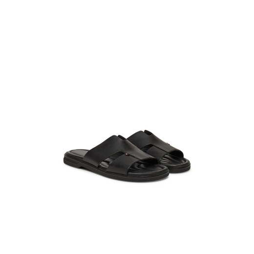 Klapki Tommy Hilfiger Premium Slipon Lh Sand FM0FM05357 Czarny Tommy Hilfiger 44 eobuwie.pl