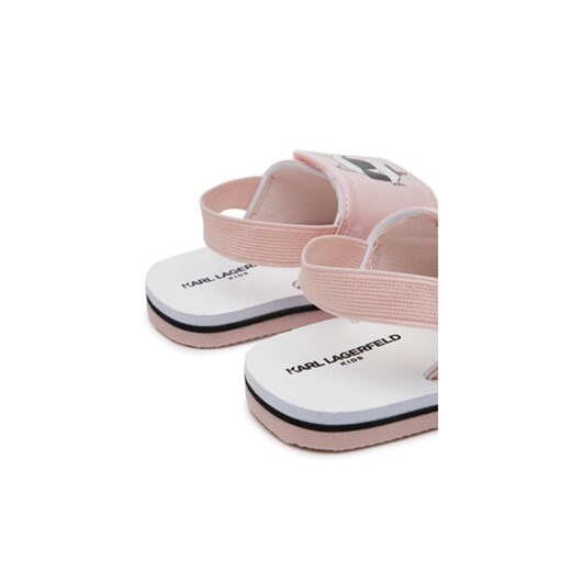 Sandały Karl Lagerfeld Kids Z30384 M Różowy 21 eobuwie.pl