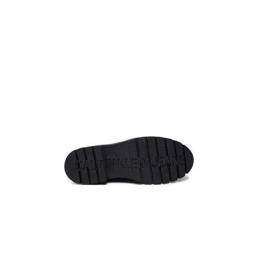 Botki Calvin Klein Jeans Combat Mid Laceup Zip Wn YW0YW01035 Czarny 36 eobuwie.pl