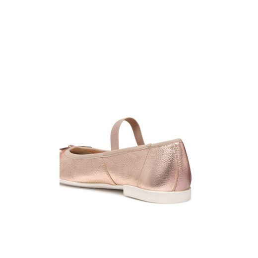 Baleriny Geox Jr Plie' J4555D 44 C8014 S Różowe złoto Geox 31 eobuwie.pl