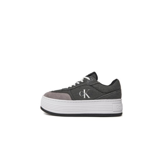 Sneakersy Calvin Klein Jeans Bold Platf Low Lace Mix Ml Btw YW0YW01433 Czarny 40 eobuwie.pl