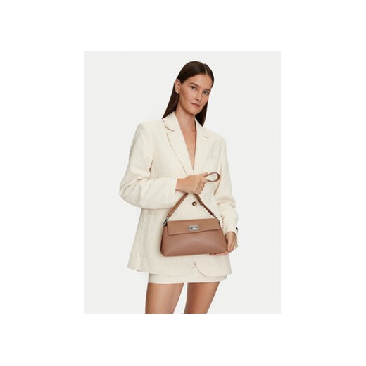 Torebka Calvin Klein Ck Push Shoulder Bag K60K612143 Brązowy Calvin Klein 00 eobuwie.pl