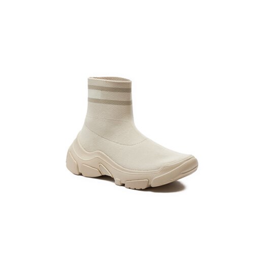 Sneakersy Tommy Jeans Tjw Sock Boot EN0EN02446 Beżowy Tommy Jeans 39 eobuwie.pl