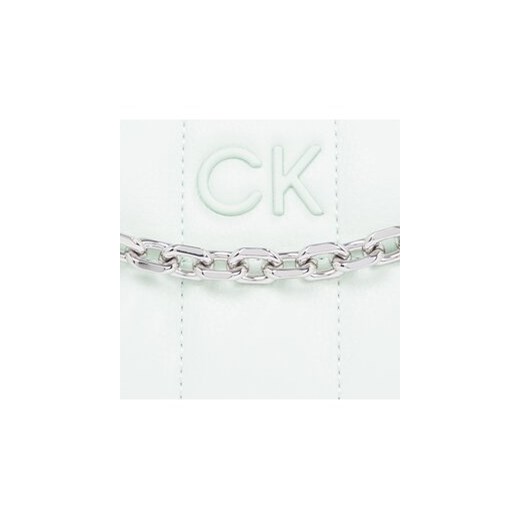Torebka Calvin Klein Ck Square Quilt K60K612017 Zielony Calvin Klein 00 eobuwie.pl
