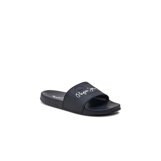 Klapki Pepe Jeans Slider Young M PMS70147 Granatowy Pepe Jeans 41 eobuwie.pl